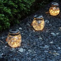 SOLAR GLASS TABLETOP&HANGING JAR