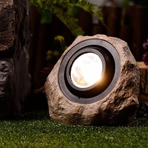 SOLAR RESIN STONE LIGHT