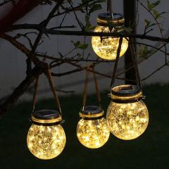 SOLAR GLASS TABLETOP&HANGING JAR