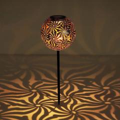 SOLAR METAL DECORATIVE STAKE LIGHT