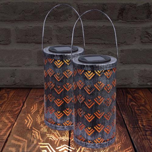 SOLAR METAL DECORATIVE LANTERN 