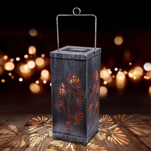 SOLAR METAL DECORATIVE LANTERN