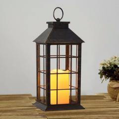 LED LANTERN WITH CANDLE